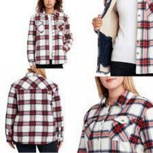 SAGE Collective Plaid Fleece-lined Jacket